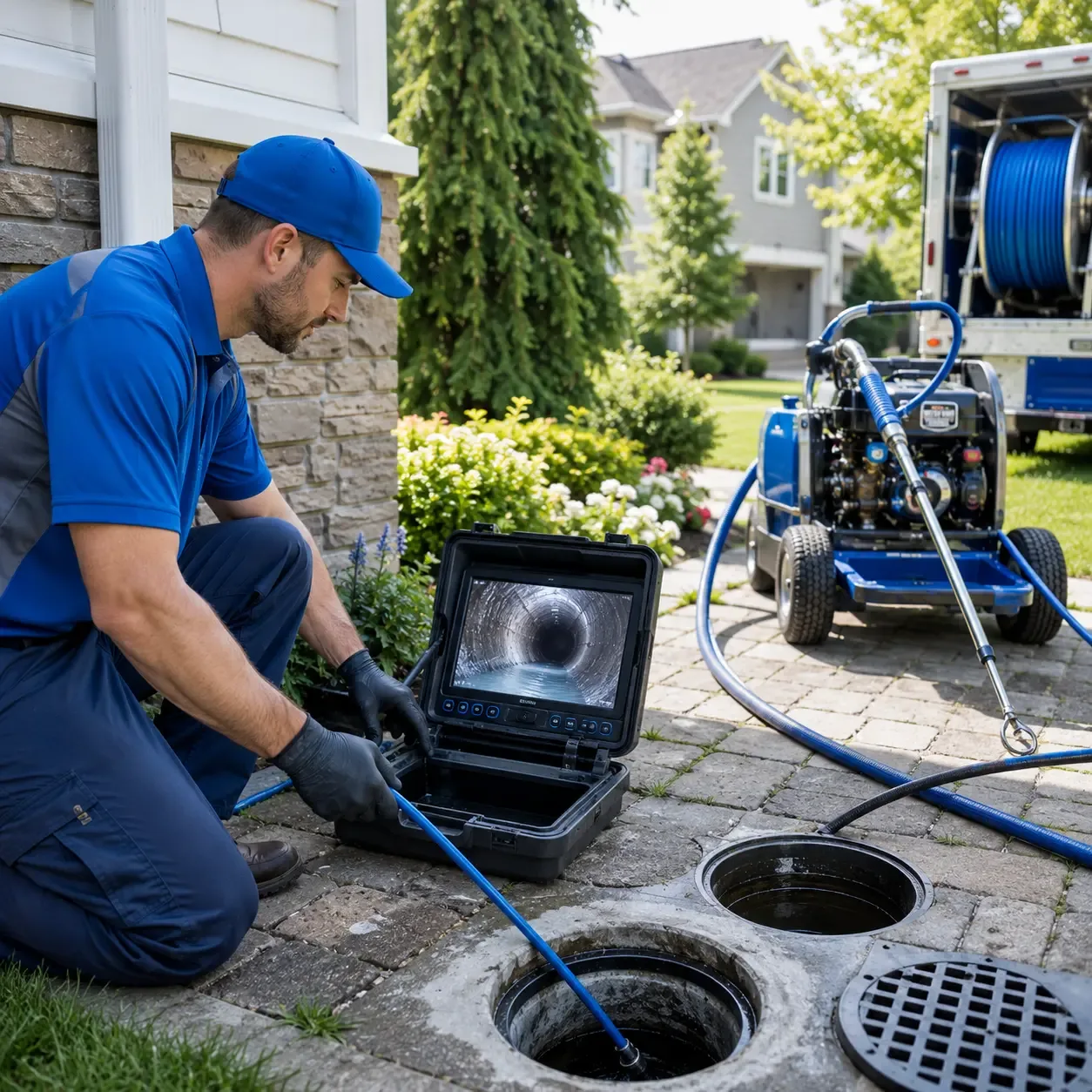 Outdoor drain cleaning professionals serving Sterling Heights, MI