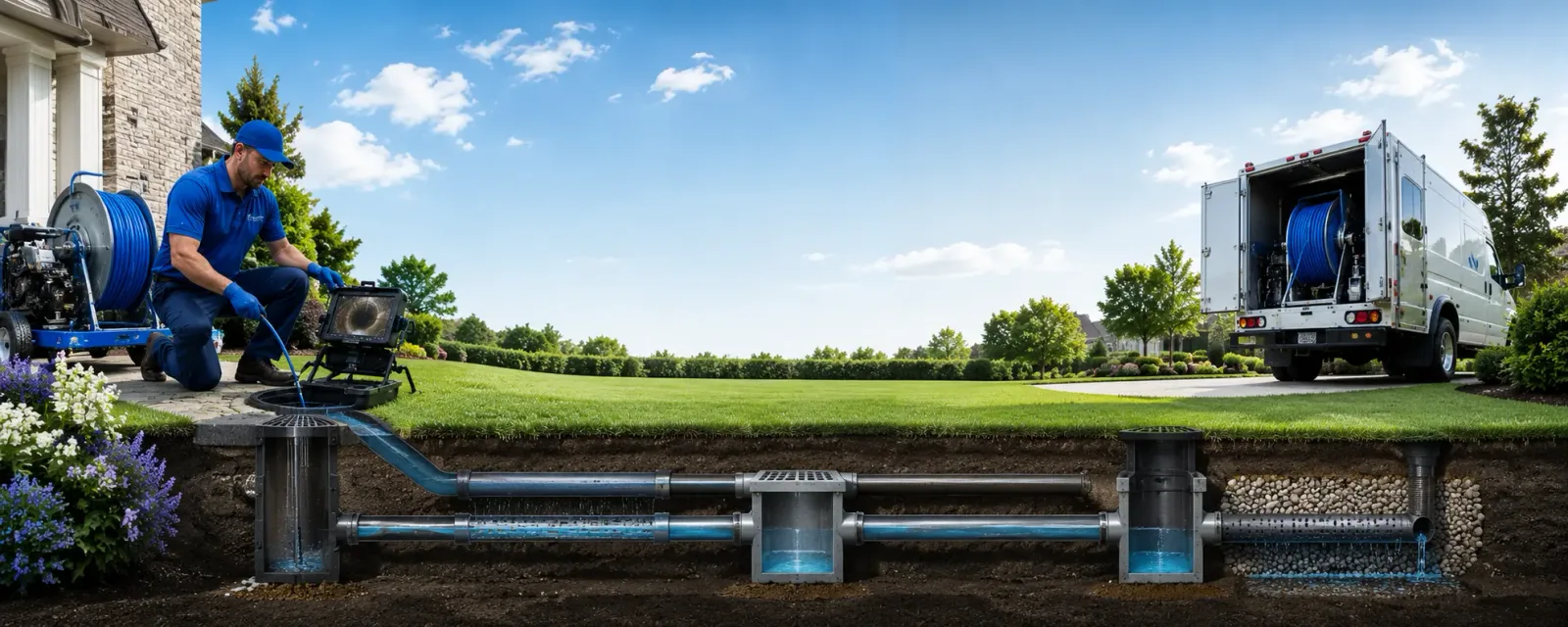 Outdoor drain cleaning information for Sterling Heights, MI